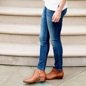 Sam Edelman Chelsea Petty Boot Caramel Brown 7.5W
